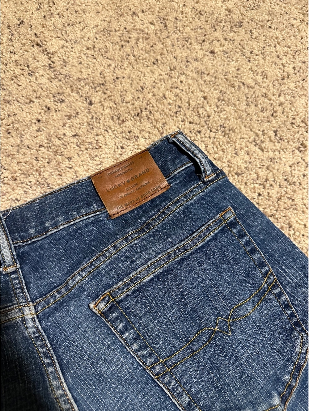 Lucky Brand 121 Slim Fit Blue Denim Jeans Size 34x32